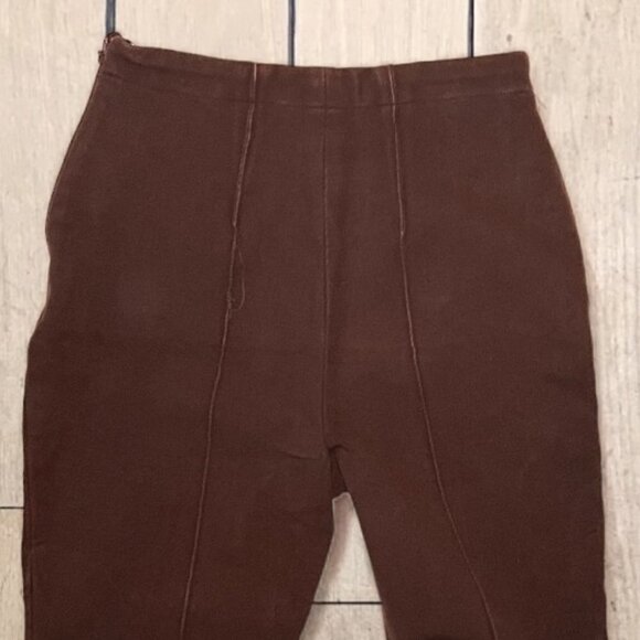 ESCADA SPORT Brown High Waist Slim Stretch Cotton Dress Casual Pants EU 36 US 6 - Picture 8 of 8